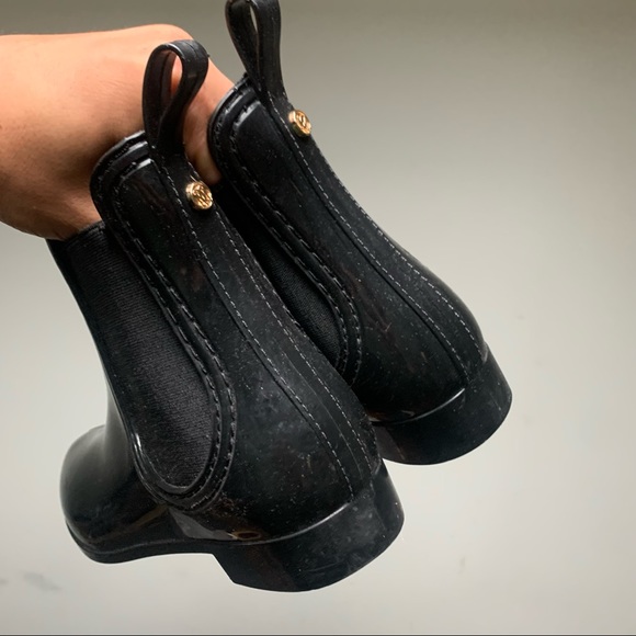 Catherine Malandrino Glossy Gold Studded Boots - Picture 6 of 10